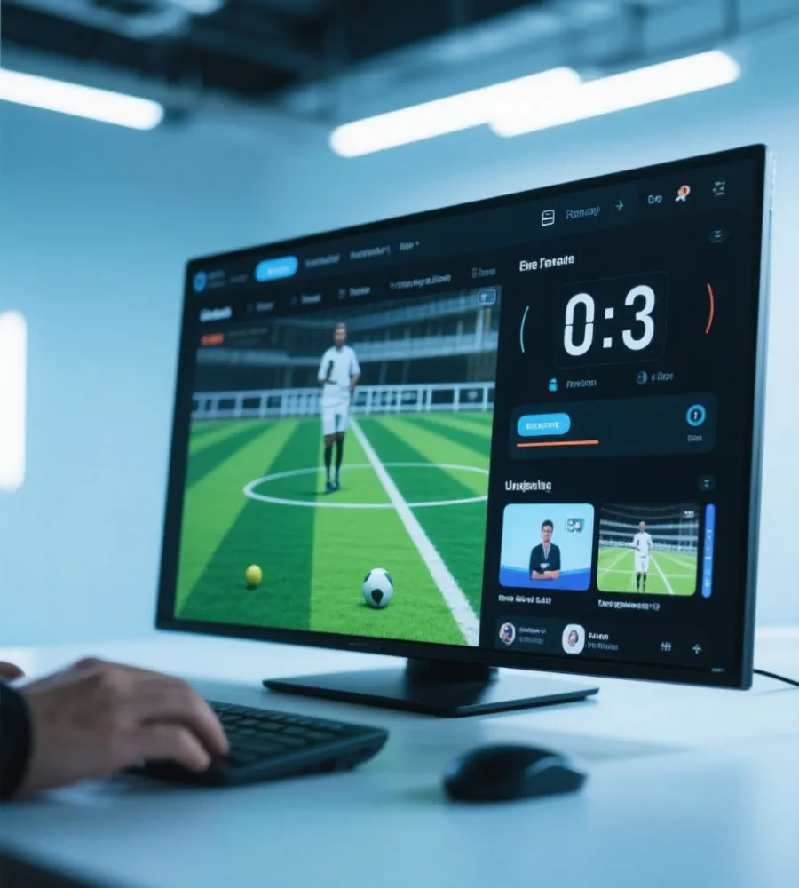 Streaming interface display